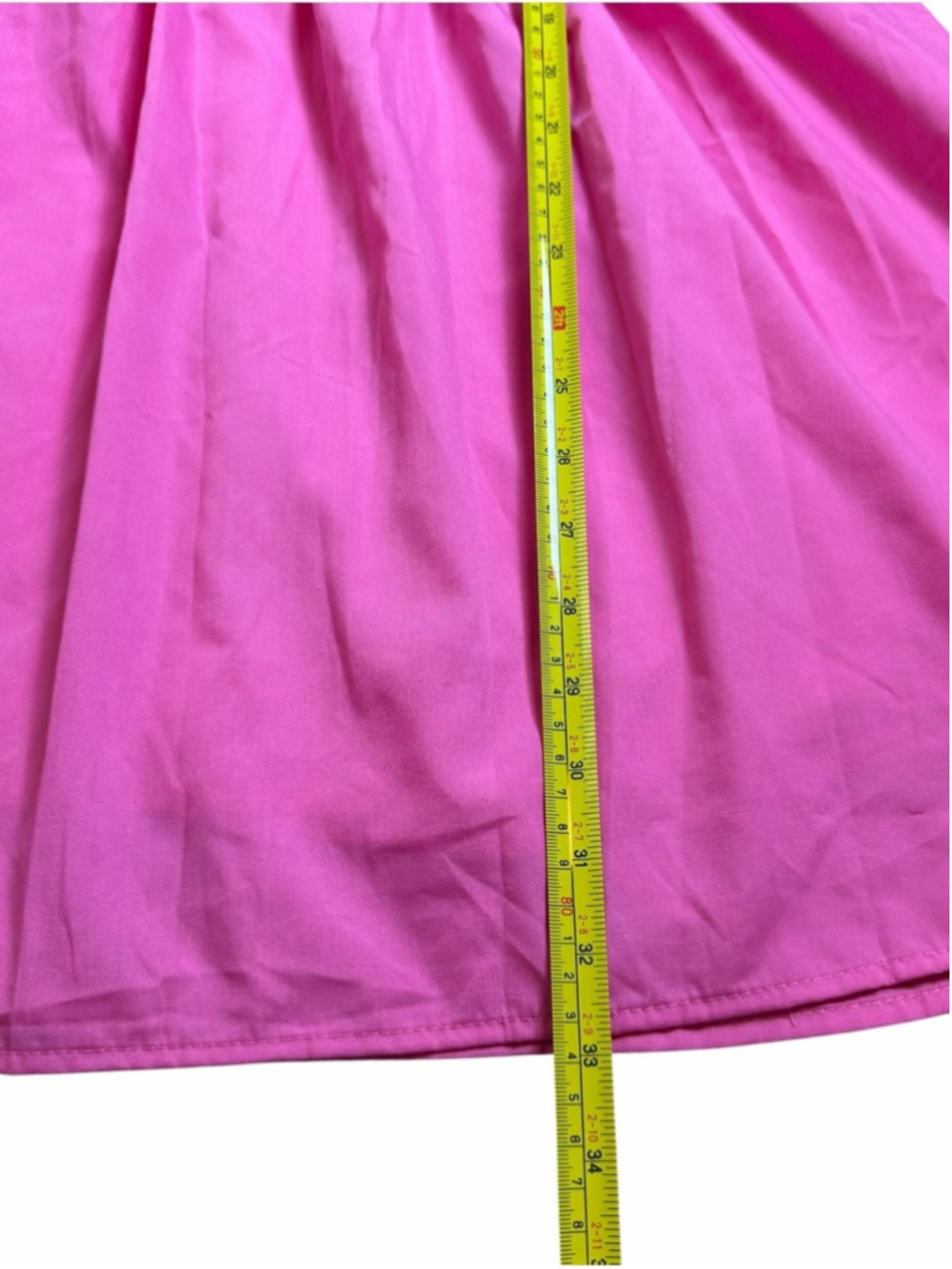 entro Pink Pleated Ruffle V-Neck Mini Dress Size Large Coquette Barbiecore - Picture 8 of 8